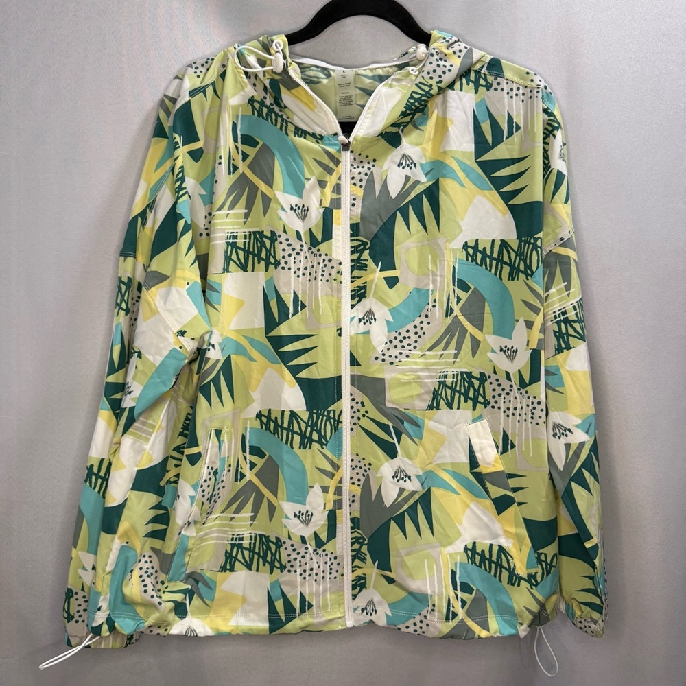 Dip Lightweight Hooded Jacket – Abstract Tropical Print – Size L